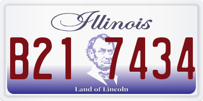 IL license plate B217434