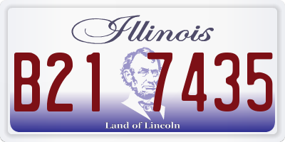 IL license plate B217435
