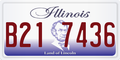 IL license plate B217436