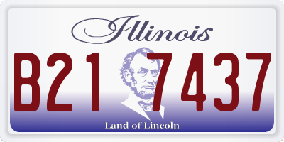 IL license plate B217437