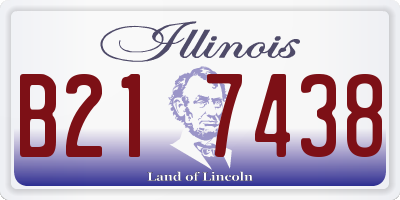 IL license plate B217438