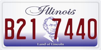IL license plate B217440