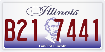 IL license plate B217441