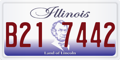 IL license plate B217442