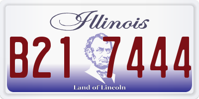 IL license plate B217444
