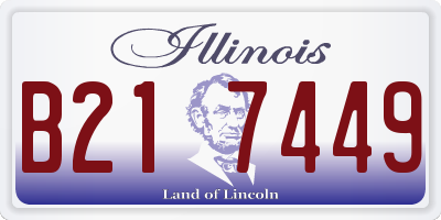 IL license plate B217449