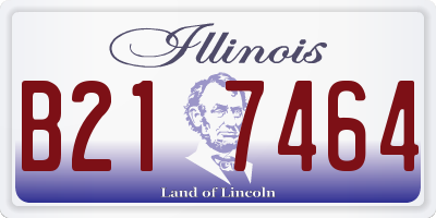 IL license plate B217464