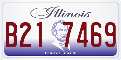 IL license plate B217469