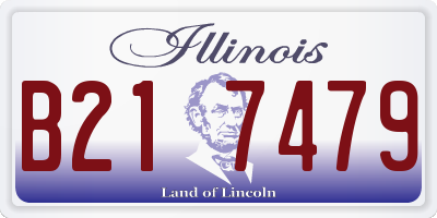IL license plate B217479