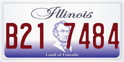 IL license plate B217484