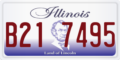 IL license plate B217495
