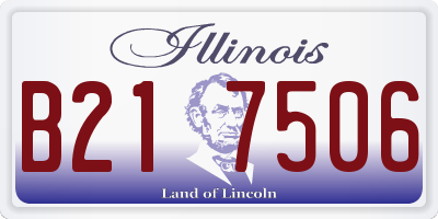 IL license plate B217506