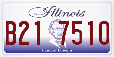 IL license plate B217510
