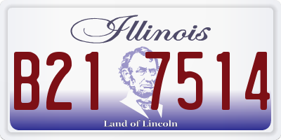 IL license plate B217514