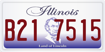 IL license plate B217515