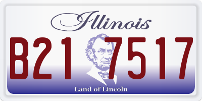 IL license plate B217517