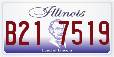 IL license plate B217519