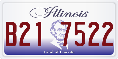 IL license plate B217522