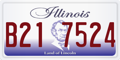 IL license plate B217524