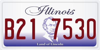 IL license plate B217530