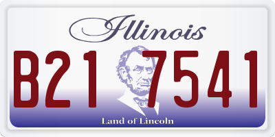 IL license plate B217541