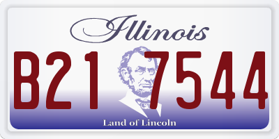 IL license plate B217544