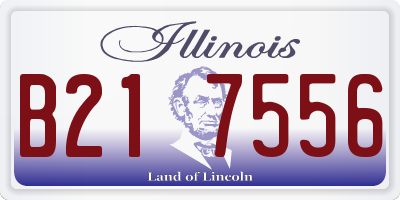 IL license plate B217556