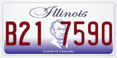 IL license plate B217590