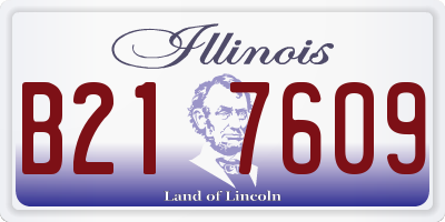 IL license plate B217609