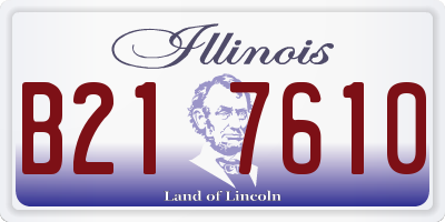 IL license plate B217610