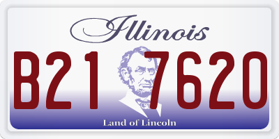 IL license plate B217620