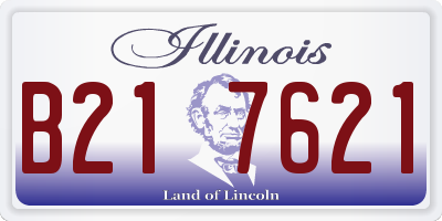 IL license plate B217621