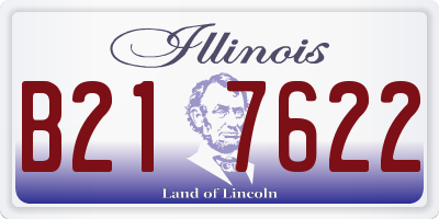 IL license plate B217622