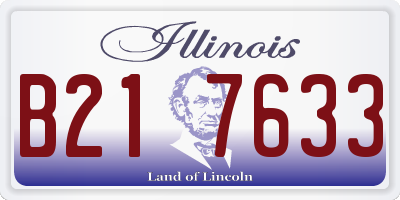 IL license plate B217633