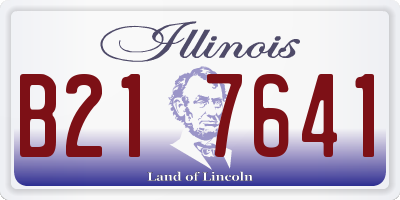 IL license plate B217641