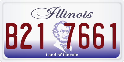 IL license plate B217661