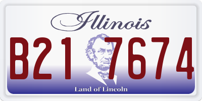 IL license plate B217674