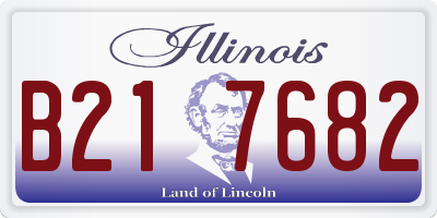 IL license plate B217682