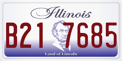 IL license plate B217685