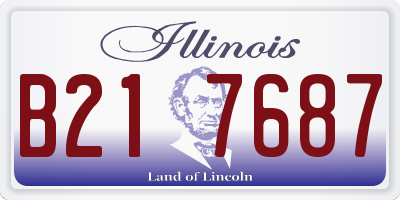 IL license plate B217687
