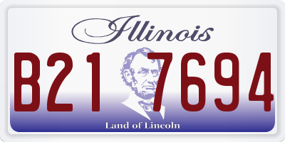IL license plate B217694