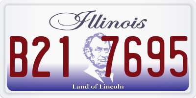 IL license plate B217695