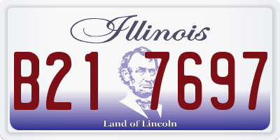 IL license plate B217697