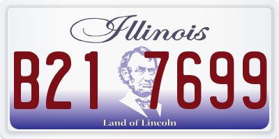 IL license plate B217699