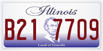 IL license plate B217709