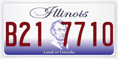 IL license plate B217710