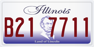 IL license plate B217711