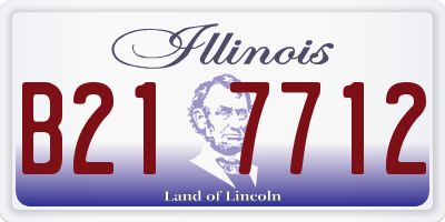 IL license plate B217712