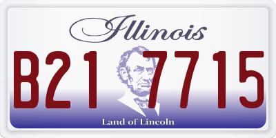 IL license plate B217715