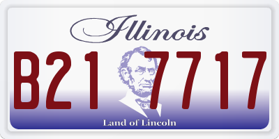 IL license plate B217717